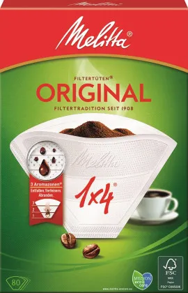Melitta® Filterpapier Pa 1 x 4 G 80 St&uuml;ck